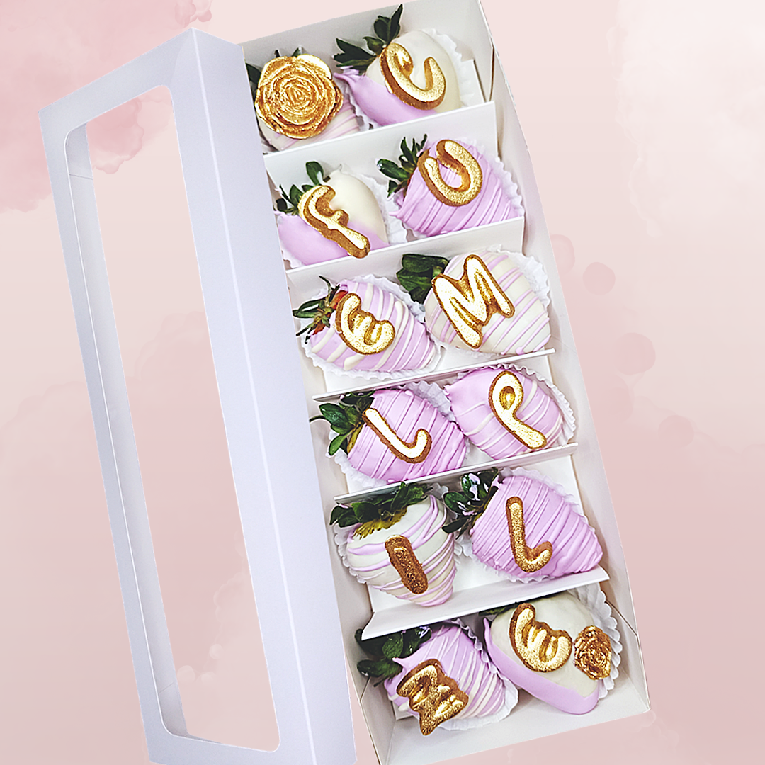 Caja de Fresas Cumpleaños