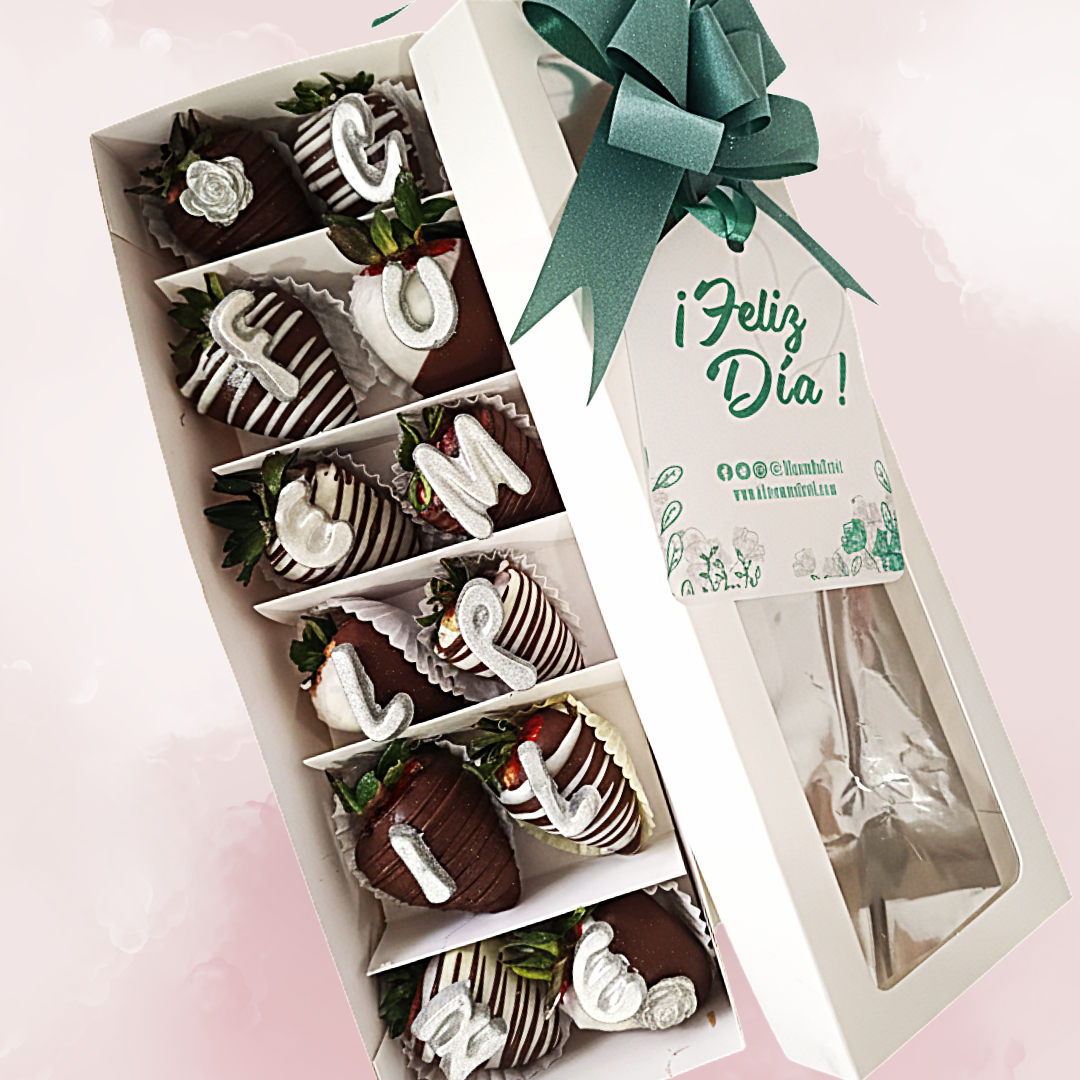 Caja de Fresas Cumpleaños