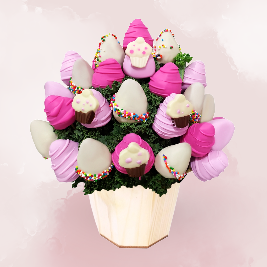 Ramo de Fresas Cupcake