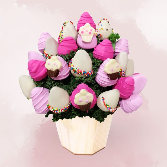 Ramo de Fresas Cupcake