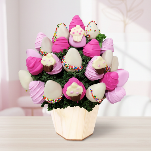 Ramo de Fresas Cupcake