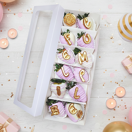 Caja de Fresas Cumpleaños