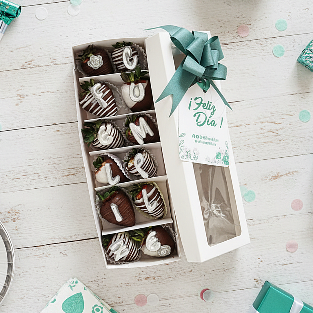 Caja de Fresas Cumpleaños