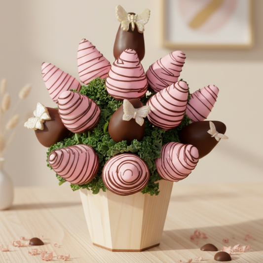 Ramo de Fresas Mariposa