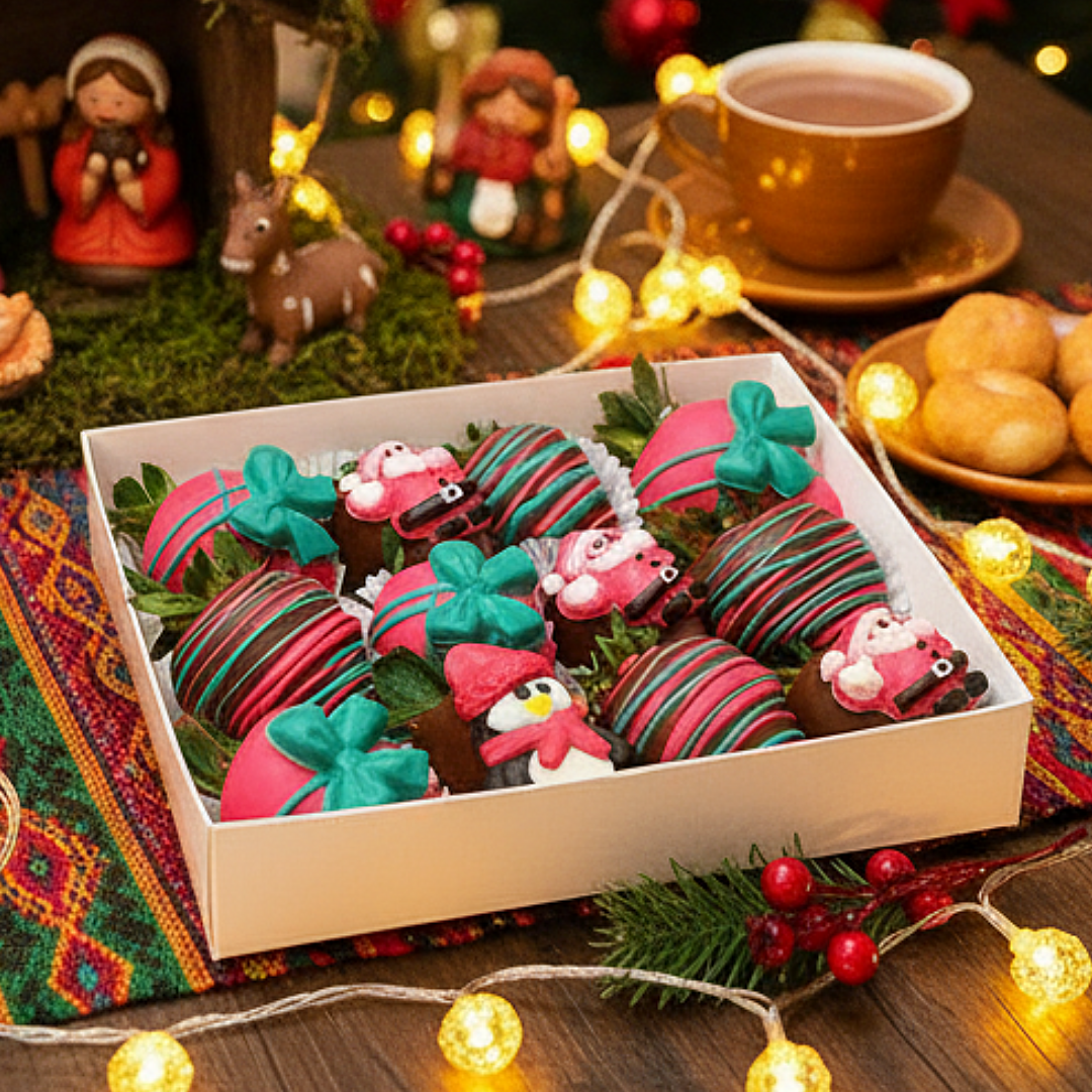 Fresas con Chocolate Santa